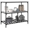vidaXL Τρόλεϊ Κουζίνας Sonoma Γκρι 100x50x95 εκ. Επεξεργασμένο Ξύλο