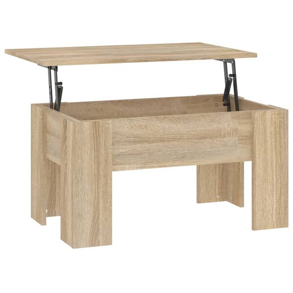 vidaXL Τραπεζάκι Σαλονιού Sonoma Δρυς 79x49x41 εκ. Επεξεργασμένο Ξύλο