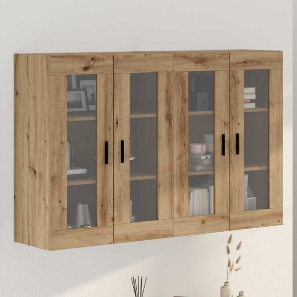 vidaXL Ντουλάπια Τοίχου 2 Τεμάχια Artisan Δρυς 69.5 x 34 x 90 cm, Τεχνητό Ξύλο