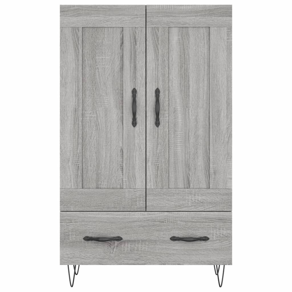vidaXL Ντουλάπα Γκρι Sonoma 69,5 x 31 x 115 εκ. από Επεξεργασμένο Ξύλο