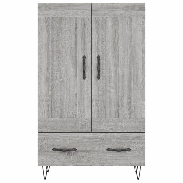 vidaXL Ντουλάπα Γκρι Sonoma 69,5 x 31 x 115 εκ. από Επεξεργασμένο Ξύλο