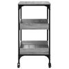 vidaXL Τρόλεϊ Κουζίνας Sonoma Γκρι 60x41x80,5 εκ. Επεξεργασμένο Ξύλο