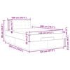vidaXL Οθωμανικό κρεβάτι με στρώμα Λευκό 120x200cm Faux Leather