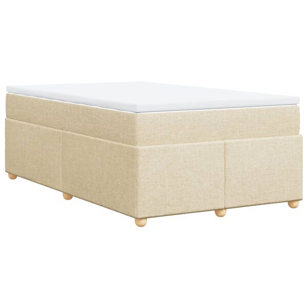 vidaXL &Kappa;&rho;&epsilon;&beta;ά&tau;&iota; Boxspring &mu;&epsilon; &Sigma;&tau;&rho;ώ&mu;&alpha; &Kappa;&rho;&epsilon;&mu; 120x190 &epsilon;&kappa;. &Upsilon;&phi;&alpha;&sigma;&mu;ά&tau;&iota;&nu;&omicron;