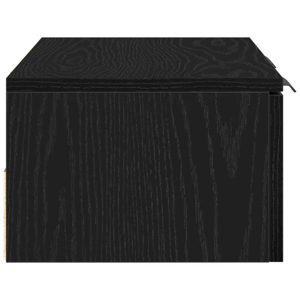 VidaXL Μαύρος δρυός τοίχου ντουλάπα 68x30x20 εκ. από κατασκευασμένο ξύλο