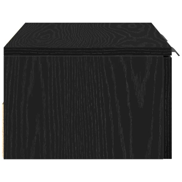 VidaXL Μαύρος δρυός τοίχου ντουλάπα 68x30x20 εκ. από κατασκευασμένο ξύλο