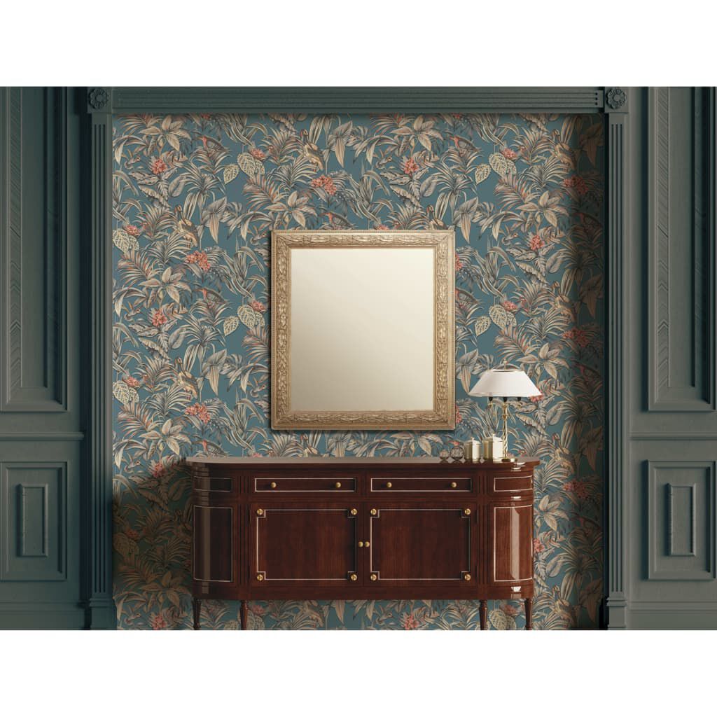 DUTCH WALLCOVERINGS Ταπετσαρία Τοίχου Bird-of-Paradise Μπλε