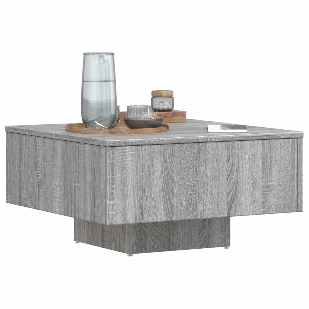 vidaXL Τραπεζάκι Σαλονιού Γκρι Sonoma 60x60x31,5 εκ. από Επεξεργ. Ξύλο