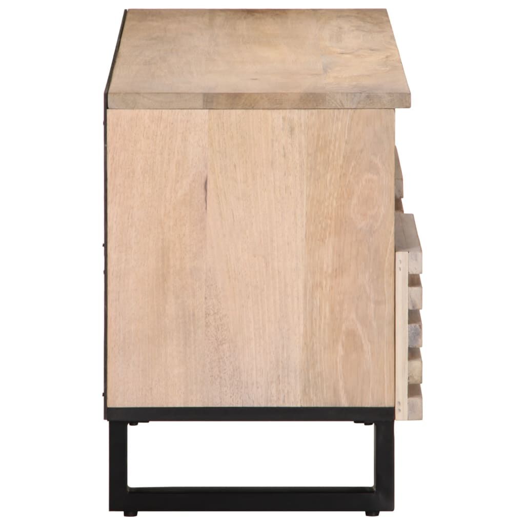 vidaXL Έπιπλο Τηλεόρασης 100x34x46 εκ. από Μασίφ Ξύλο Μάνγκο