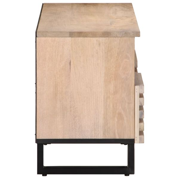 vidaXL Έπιπλο Τηλεόρασης 100x34x46 εκ. από Μασίφ Ξύλο Μάνγκο