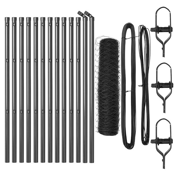 vidaXL &Sigma;&tau;ύ&lambda;&omicron;&sigmaf; &Pi;&epsilon;&rho;&iota;&phi;&rho;ά&xi;&epsilon;&omega;&nu; &Gamma;&kappa;&rho;&iota; 25 x 0,4 m (36 mm &pi;&lambda;έ&gamma;&mu;&alpha;)