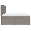 vidaXL &Kappa;&rho;&epsilon;&beta;ά&tau;&iota; Boxspring &mu;&epsilon; &Sigma;&tau;&rho;ώ&mu;&alpha; Taupe 180x200 &epsilon;&kappa;. &Upsilon;&phi;&alpha;&sigma;&mu;ά&tau;&iota;&nu;&omicron;