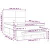 vidaXL &Kappa;&rho;&epsilon;&beta;ά&tau;&iota; Boxspring &mu;&epsilon; &Sigma;&tau;&rho;ώ&mu;&alpha; &Sigma;&kappa;&omicron;ύ&rho;&omicron; &Pi;&rho;ά&sigma;&iota;&nu;&omicron; 140x200&epsilon;&kappa;. &Beta;&epsilon;&lambda;&omicron;ύ&delta;&iota;&nu;&omicron;