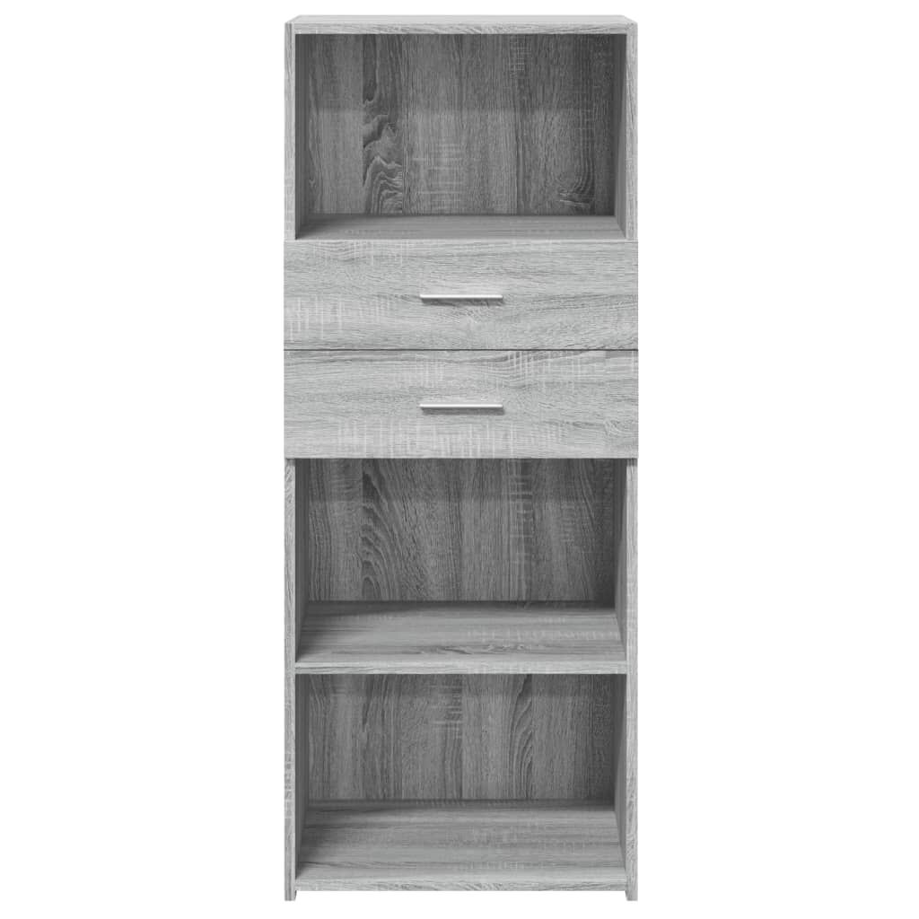 vidaXL Ντουλάπι Γκρι Sonoma 50x42,5x124 εκ. από Επεξεργασμένο Ξύλο