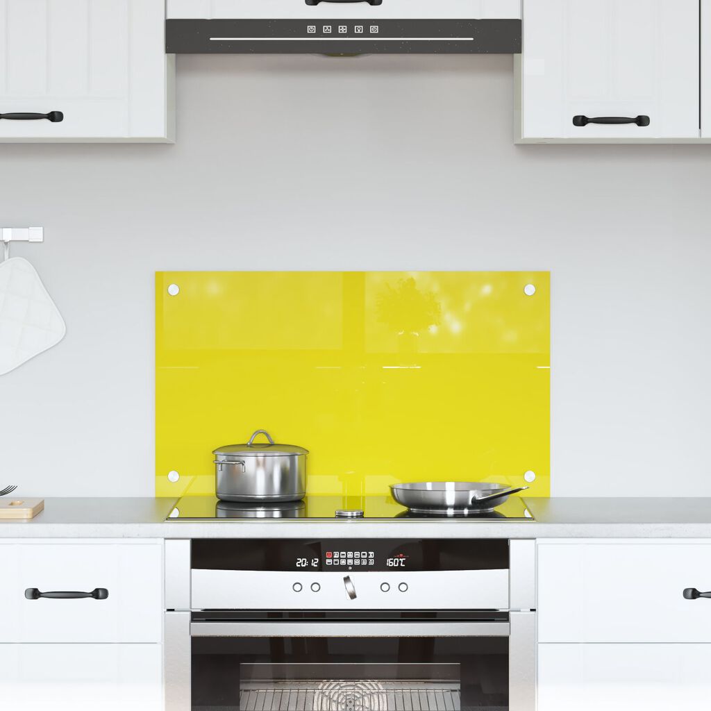 vidaXL Κίτρινο Πλακάκι Κουζίνας 70x40x0,6 cm από Σκληρυμένο Γυαλί
