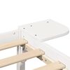 vidaXL Πλαίσιο κρεβατιού με κομοδίνα Λευκό 90 x 200 cm Λευκό