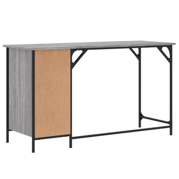 vidaXL Γραφείο Υπολογιστή Γκρι Sonoma 131x48x75 εκ. Επεξεργασμένο Ξύλο