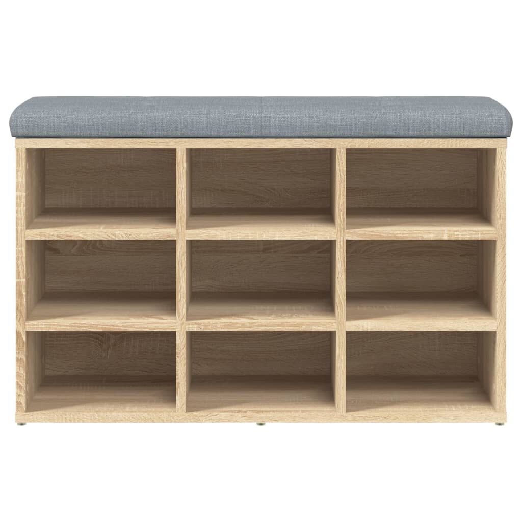 vidaXL Παπουτσοθήκη Sonoma Δρυς 82x32x50 εκ. από Επεξεργασμένο Ξύλο