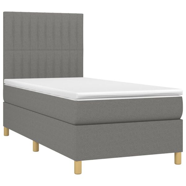 vidaXL &Kappa;&rho;&epsilon;&beta;ά&tau;&iota; Boxspring &mu;&epsilon; &Sigma;&tau;&rho;ώ&mu;&alpha; &Sigma;&kappa;&omicron;ύ&rho;&omicron; &Gamma;&kappa;&rho;&iota; 100x200 &epsilon;&kappa;. &Upsilon;&phi;&alpha;&sigma;&mu;ά&tau;&iota;&nu;&omicron;