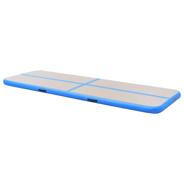 vidaXL Στρώμα Ενόργανης Φουσκωτό Μπλε 600 x 100 x 10 εκ. PVC με Τρόμπα