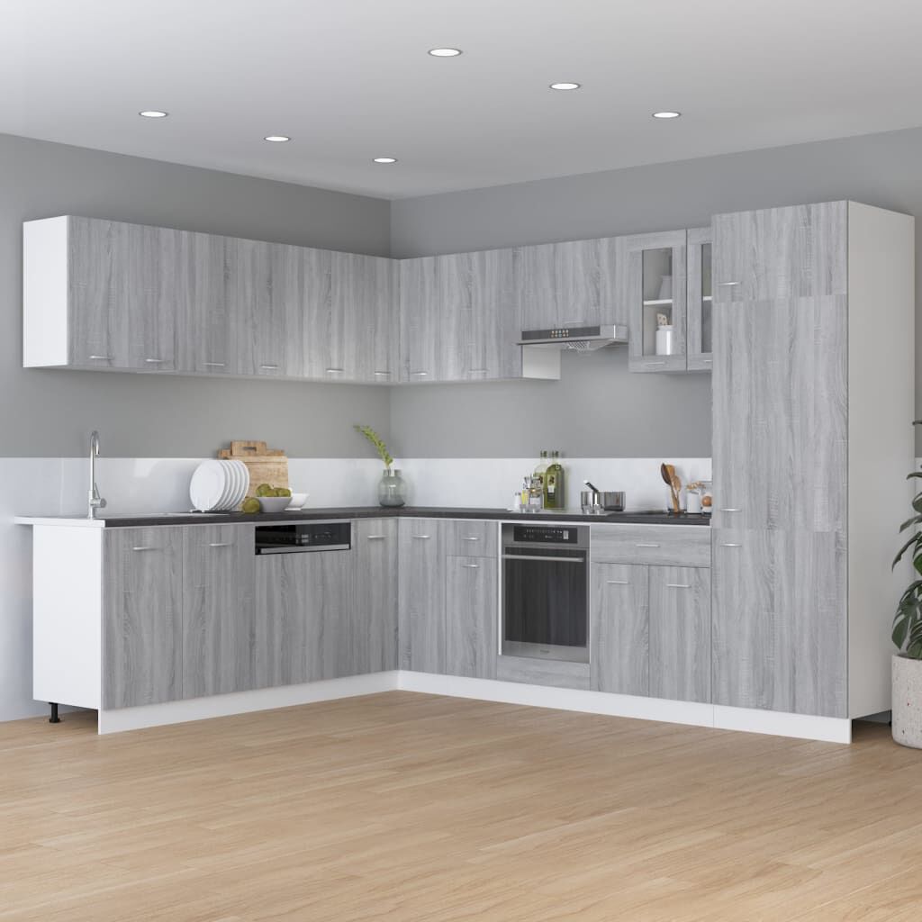 vidaXL Έπιπλο Με Συρτάρι Lyon Γκρι Sonoma 30x46x81,5εκ.