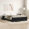vidaXL Κρεβάτι με Συρτάρια Μαύρη δρυς 135 x 190 cm Επεξεργασμένο ξύλο