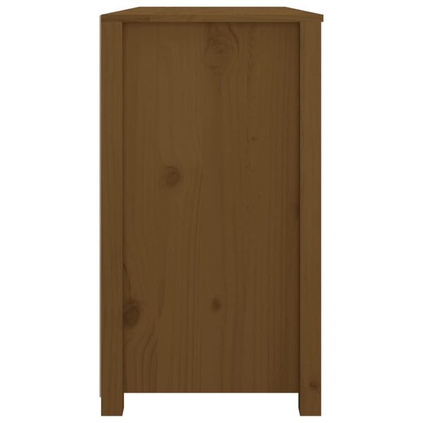 vidaXL Βοηθητικό Ντουλάπι Καφέ Μελί 100x40x72 εκ.από Μασίφ Ξύλο Πεύκου
