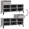 vidaXL Παπουτσοθήκη Γκρι Sonoma 102x36x60 εκ. από Επεξεργασμένο Ξύλο