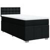 vidaXL Κρεβάτι Boxspring με Στρώμα Μαύρο 90x200 εκ. Υφασμάτινο