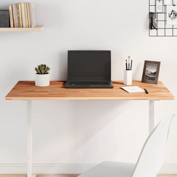 vidaXL Επιφάνεια Τραπεζιού Ορθογώνια 100x60x1,5 εκ. Μασίφ Ξύλο Οξιάς