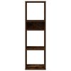 vidaXL Βιβλιοθήκη Καπνιστή Δρυς 34x31x112 εκ. από Επεξεργασμένο Ξύλο