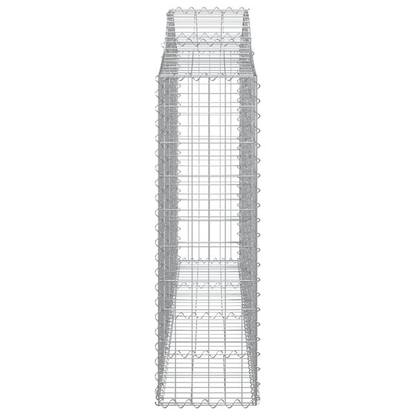 vidaXL Συρματοκιβώτια Τοξωτά 4 τεμ. 200x30x100/120 εκ. Γαλβαν. Ατσάλι