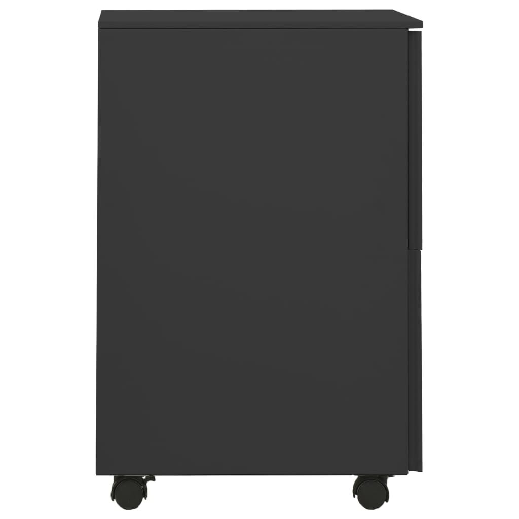 vidaXL Αρχειοθήκη Φορητή Ανθρακί 39 x 45 x 67 εκ. Ατσάλινη
