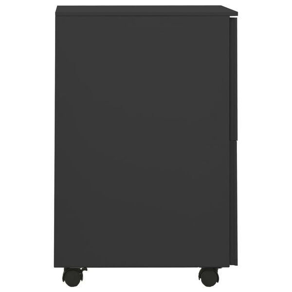 vidaXL Αρχειοθήκη Φορητή Ανθρακί 39 x 45 x 67 εκ. Ατσάλινη
