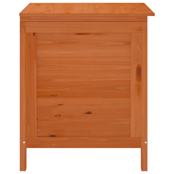 vidaXL Μπαούλο Αποθ. Κήπου Καφέ 50x49x56,5 εκ. Μασίφ Ξύλο Ελάτης