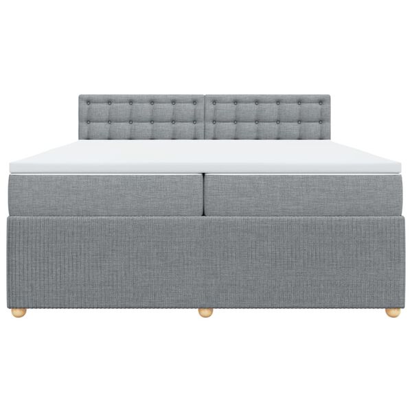 vidaXL &Kappa;&rho;&epsilon;&beta;ά&tau;&iota; Boxspring &mu;&epsilon; &Sigma;&tau;&rho;ώ&mu;&alpha; &Alpha;&nu;&omicron;&iota;&chi;&tau;ό &Gamma;&kappa;&rho;&iota; 200x200 &epsilon;&kappa;. &Upsilon;&phi;&alpha;&sigma;&mu;ά&tau;&iota;&nu;&omicron;