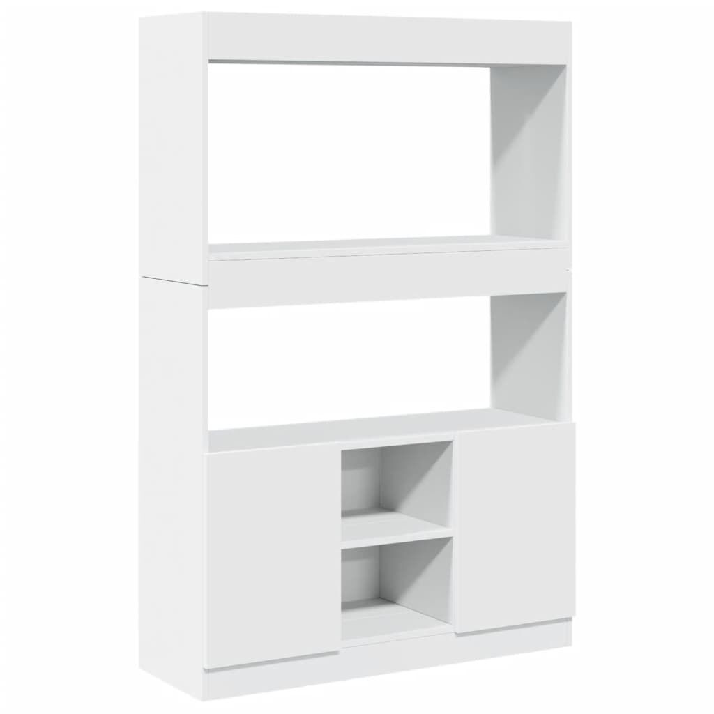 vidaXL Ντουλάπι Λευκό 92x33x140 εκ. από Επεξεργασμένο Ξύλο