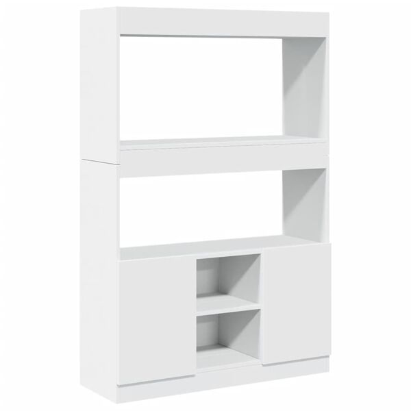vidaXL Ντουλάπι Λευκό 92x33x140 εκ. από Επεξεργασμένο Ξύλο
