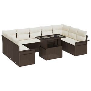 vidaXL &Sigma;&epsilon;&tau; &Kappa;&alpha;&nu;&alpha;&pi;έ &Kappa;ή&pi;&omicron;&upsilon; &mu;&epsilon; &mu;&alpha;&xi;&iota;&lambda;ά&rho;&iota; 10 pcs &Kappa;&alpha;&phi;έ &Pi;&omicron;&lambda;&upsilon; &rho;ά&tau;&alpha;&nu;
