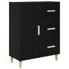 vidaXL Highboard Μαύρη Οξυά 69,5 x 34 x 180 εκ. Επεξεργασμένο ξύλο