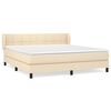 vidaXL &Kappa;&rho;&epsilon;&beta;ά&tau;&iota; Boxspring &mu;&epsilon; &Sigma;&tau;&rho;ώ&mu;&alpha; &Kappa;&rho;&epsilon;&mu; 160x200 &epsilon;&kappa;. &Upsilon;&phi;&alpha;&sigma;&mu;ά&tau;&iota;&nu;&omicron;