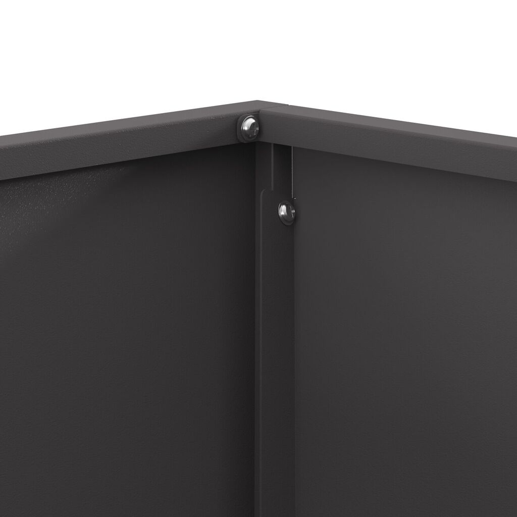 vidaXL Τζάκι Φωτιά Τετράγωνο Μαύρο 60x60x30 εκ. Ατσάλι