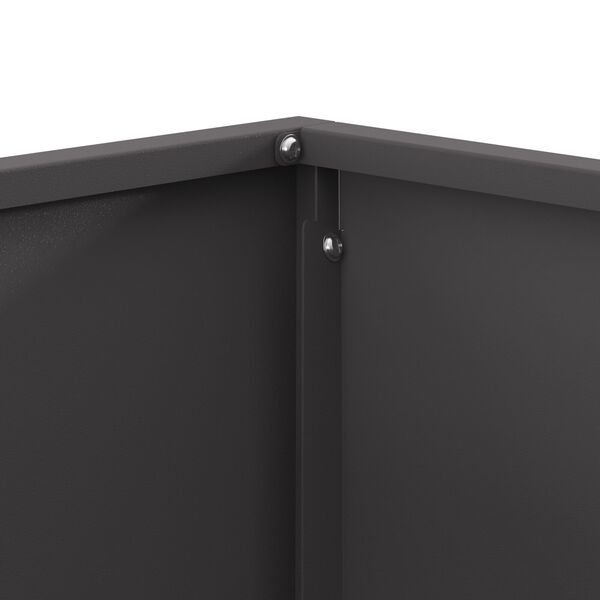 vidaXL Τζάκι Φωτιά Τετράγωνο Μαύρο 60x60x30 εκ. Ατσάλι