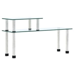 vidaXL Ραφιέρα Κουζίνας Διαφανής 45 x 16 x 26 εκ. από Ψημένο Γυαλί