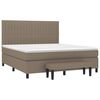 vidaXL &Kappa;&rho;&epsilon;&beta;ά&tau;&iota; Boxspring &mu;&epsilon; &Sigma;&tau;&rho;ώ&mu;&alpha; Taupe 160x200 &epsilon;&kappa;. &Upsilon;&phi;&alpha;&sigma;&mu;ά&tau;&iota;&nu;&omicron;