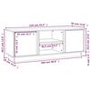 vidaXL Έπιπλο Τηλεόρασης Μαύρο 110x35x40,5 εκ. από Μασίφ Ξύλο Πεύκου