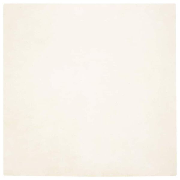 vidaXL Χαλιά Ψεύτικου Κουνελιού Λευκό 200 x 200 cm Πολυεστέρας