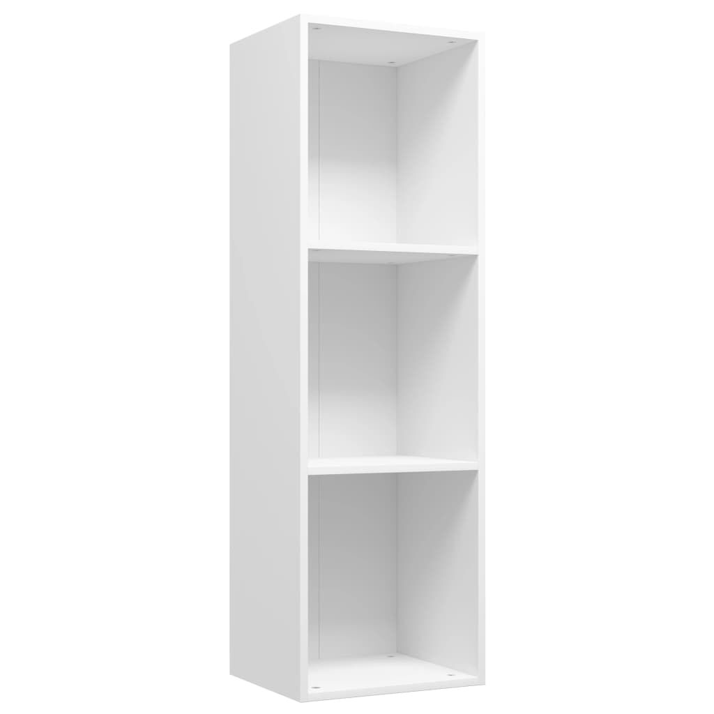 vidaXL Βιβλιοθήκη/Έπιπλο Τηλεόρασης Λευκό 36x30x114 εκ. Επεξ. Ξύλο