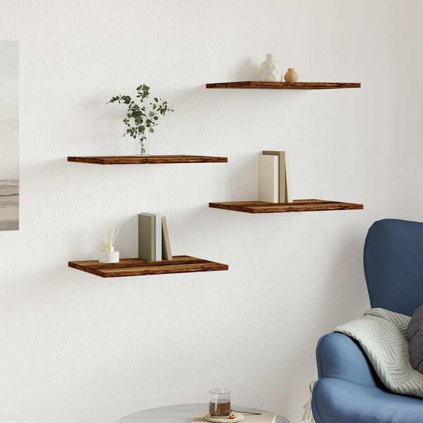 vidaXL &Rho;ά&phi;&iota;&alpha; &Beta;&iota;&beta;&lambda;&iota;&omicron;&theta;ή&kappa;&eta;&sigmaf; 4 &tau;&epsilon;&mu;. &Pi;&alpha;&lambda;&iota;ό &Xi;ύ&lambda;&omicron; 40x30x1,5&epsilon;&kappa; &alpha;&pi;ό &Mu;&omicron;&rho;&iota;&omicron;&sigma;&alpha;&nu;ί&delta;&alpha;