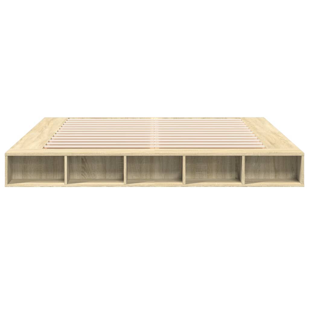 vidaXL Πλαίσιο Κρεβατιού Sonoma Δρυς 180x200 εκ. Επεξεργασμένο Ξύλο